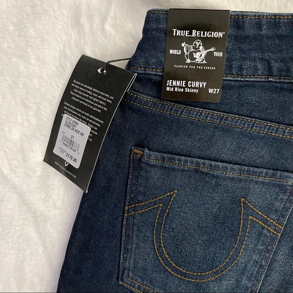 True Religion ✨NWTs✨ Dark Blue Jennie Skinny Jeans - Picture 5 of 7